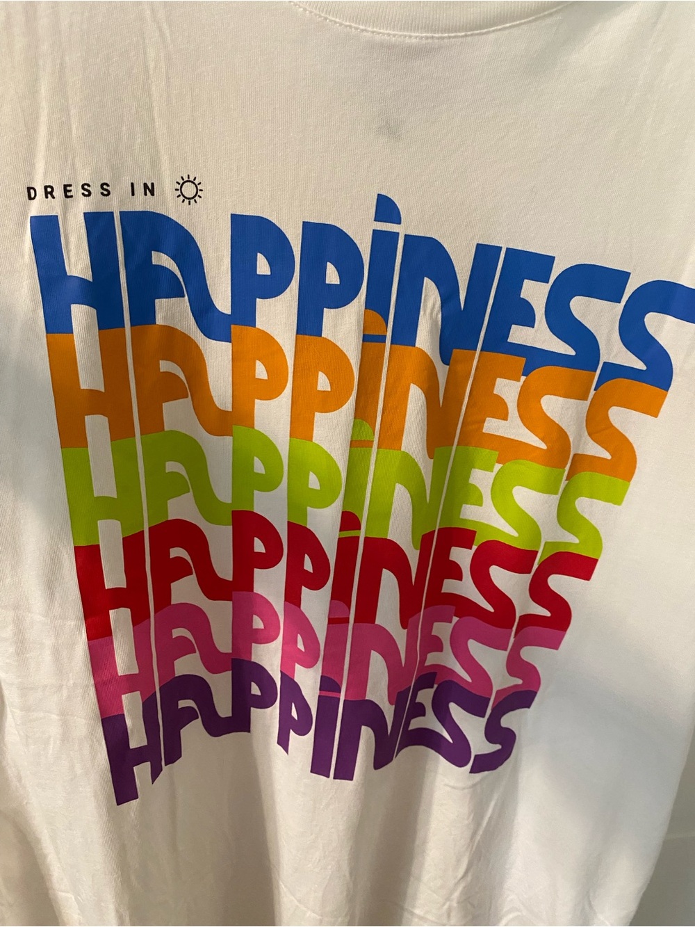 NWOT FARM Rio Off White Dress in Happiness Relaxed Tee Shirt - Picture 8 of 11